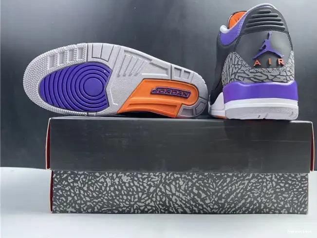 HYPE Retro Jordan Court Air 3 Black CT8532 Purple 050 0615